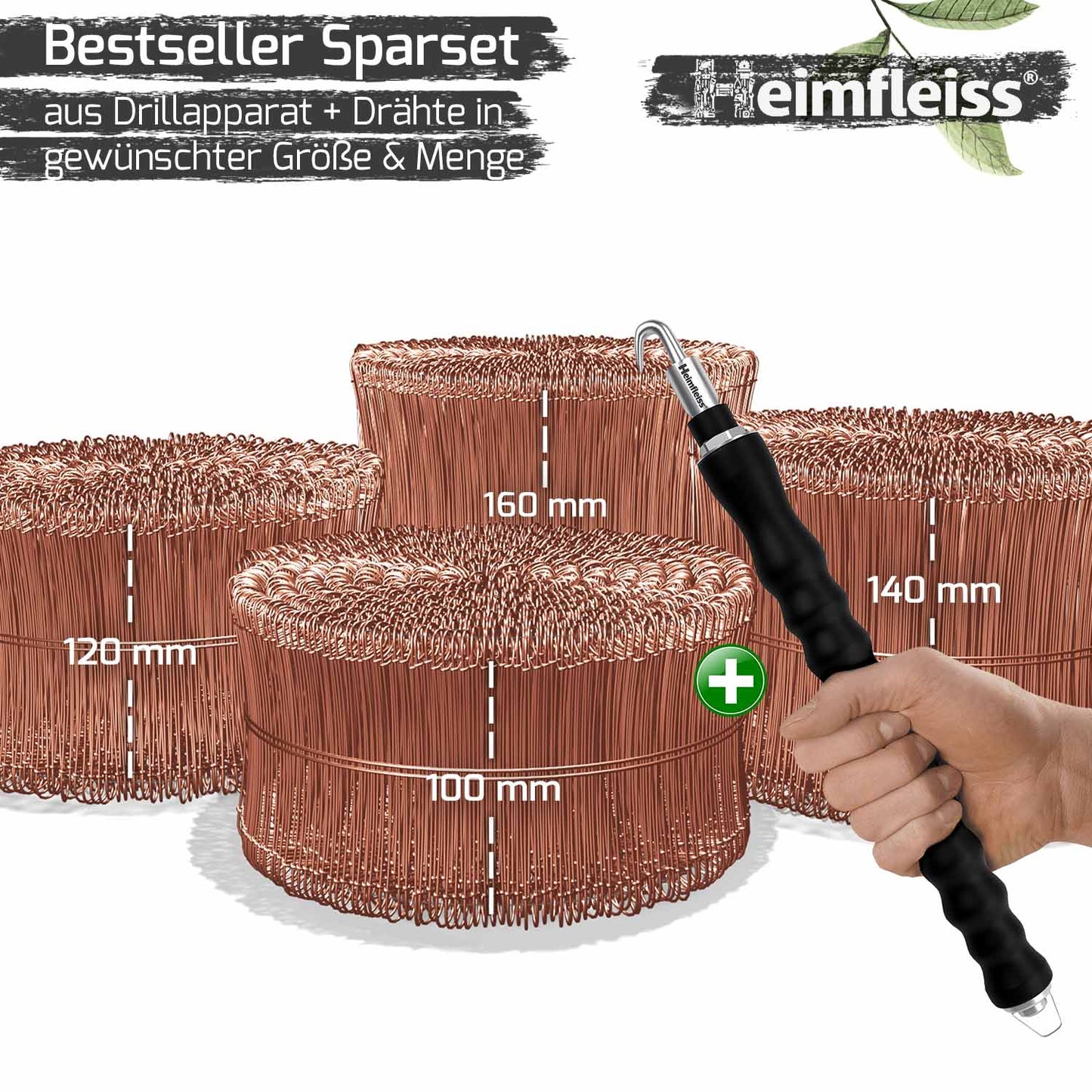 Drillapparat + Ösendraht verkupfert