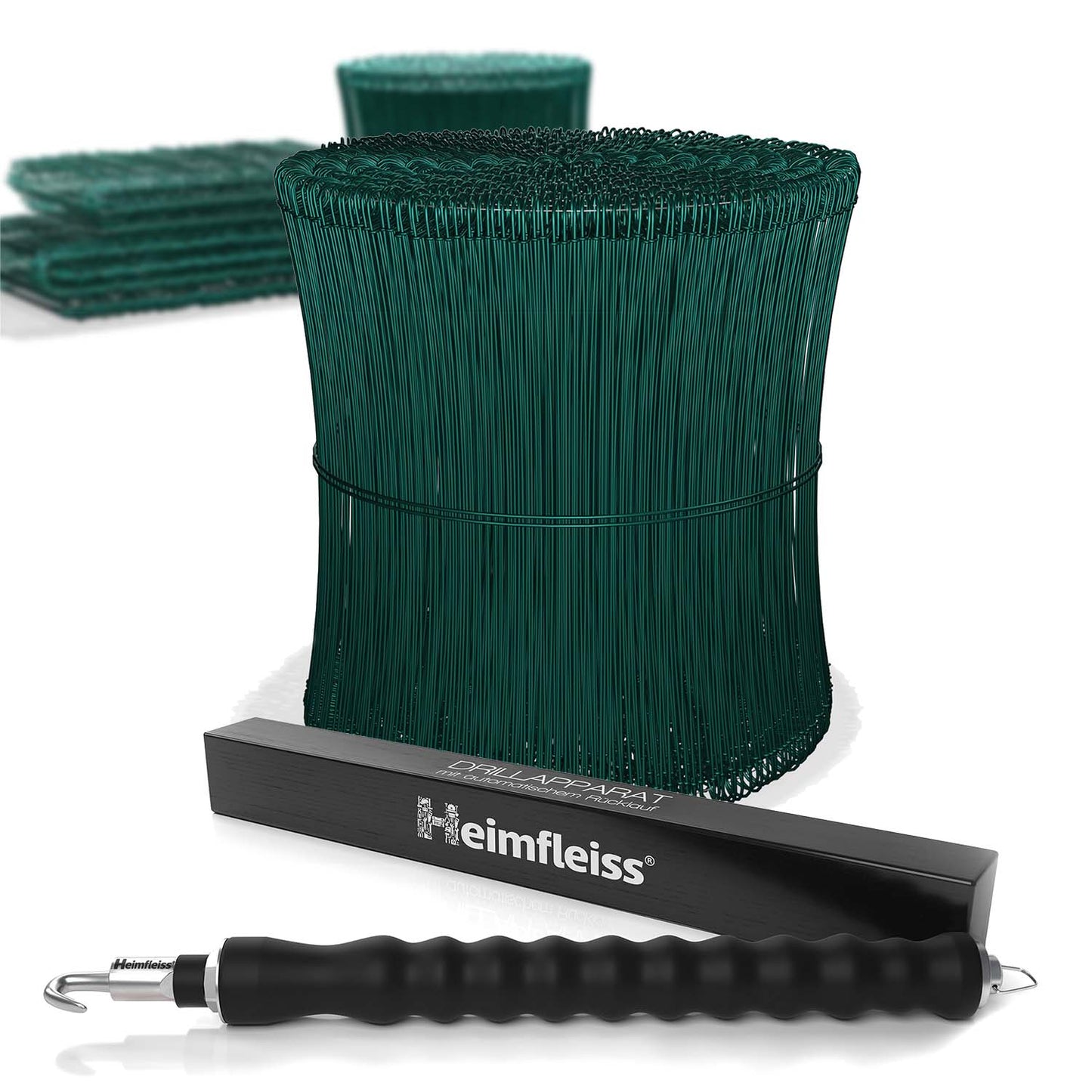 Drillapparat + Ösendraht grün ummantelt