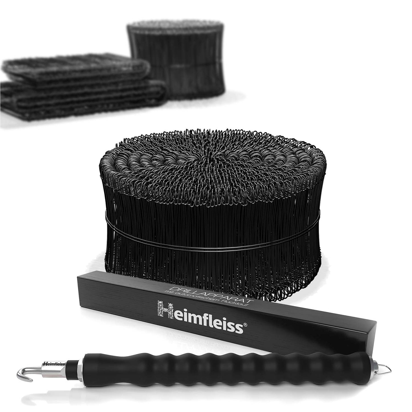 Drillapparat + Ösendraht schwarz ummantelt