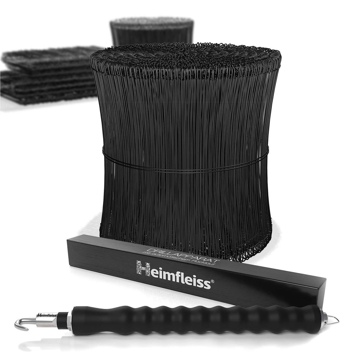 Drillapparat + Ösendraht schwarz ummantelt