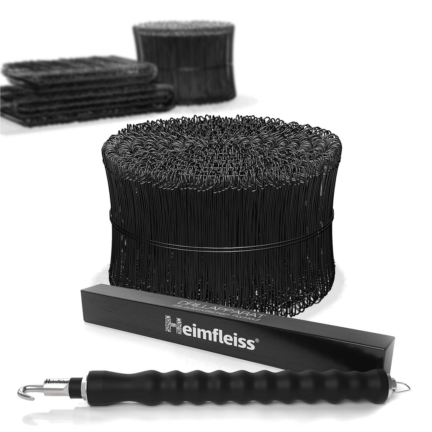 Drillapparat + Ösendraht schwarz ummantelt