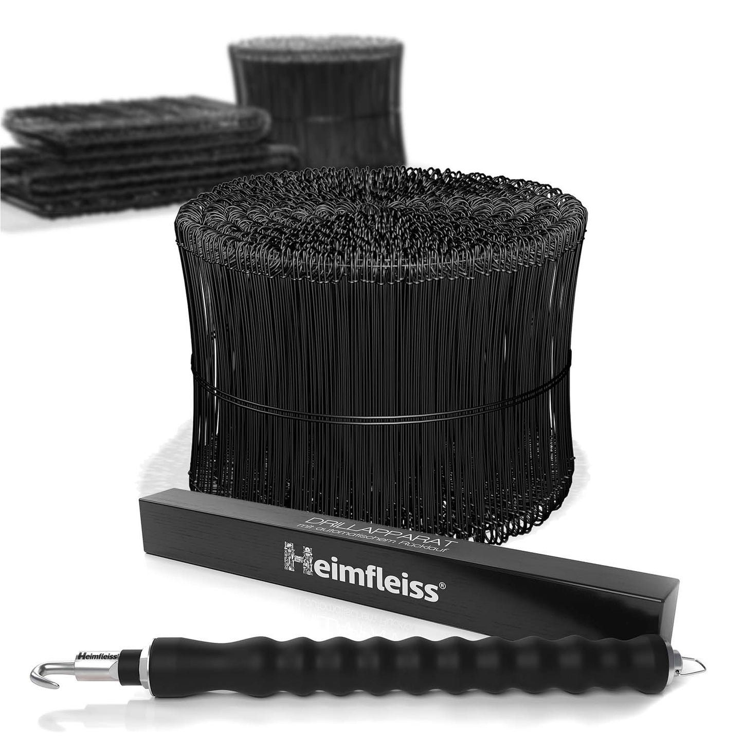 Drillapparat + Ösendraht schwarz ummantelt