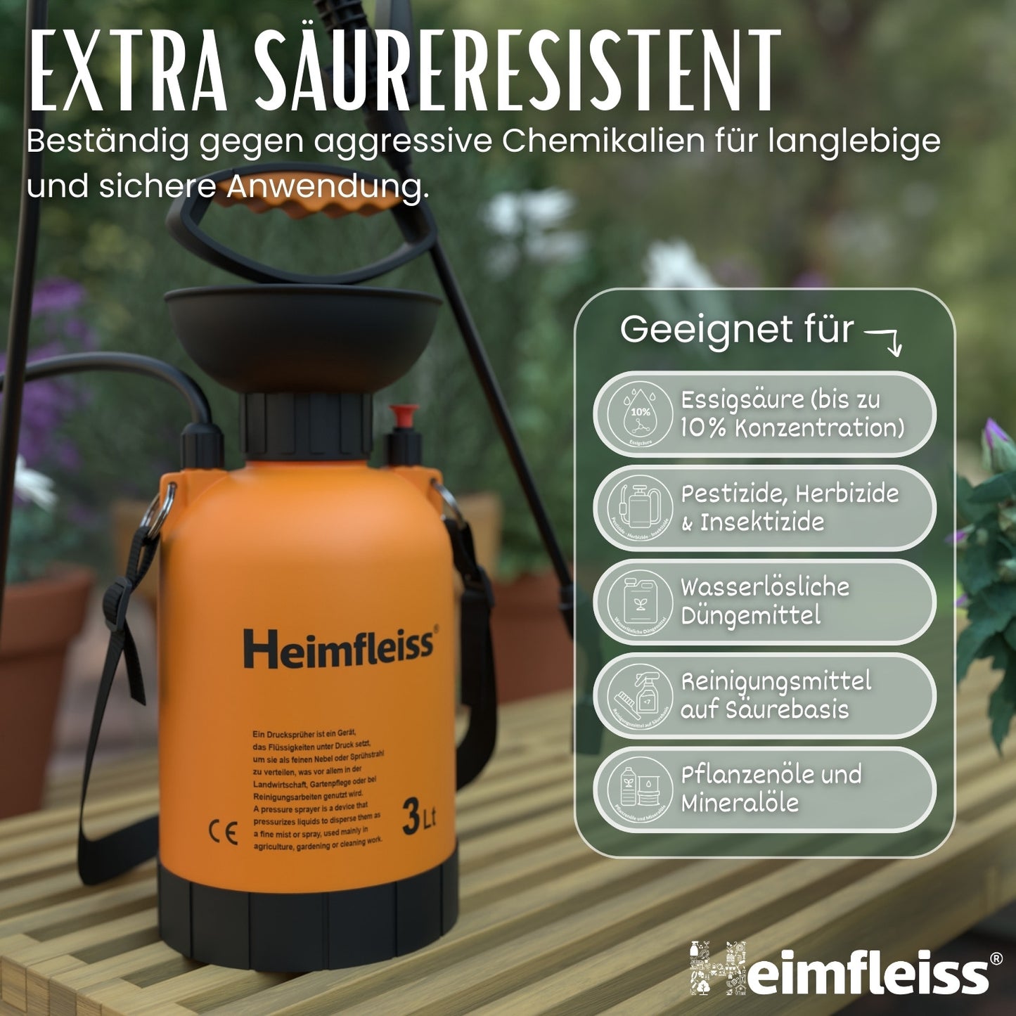 Drucksprüher säurebeständig