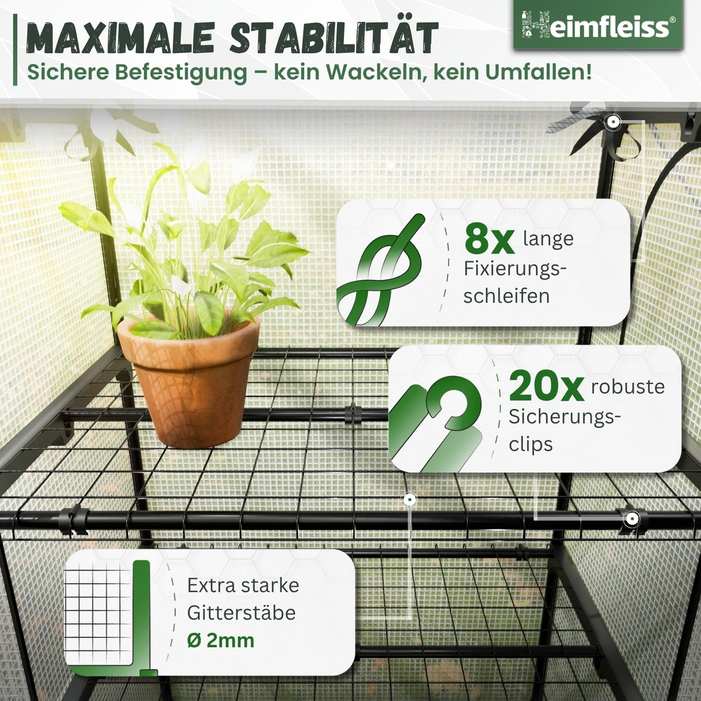 Foliengewächshaus klein