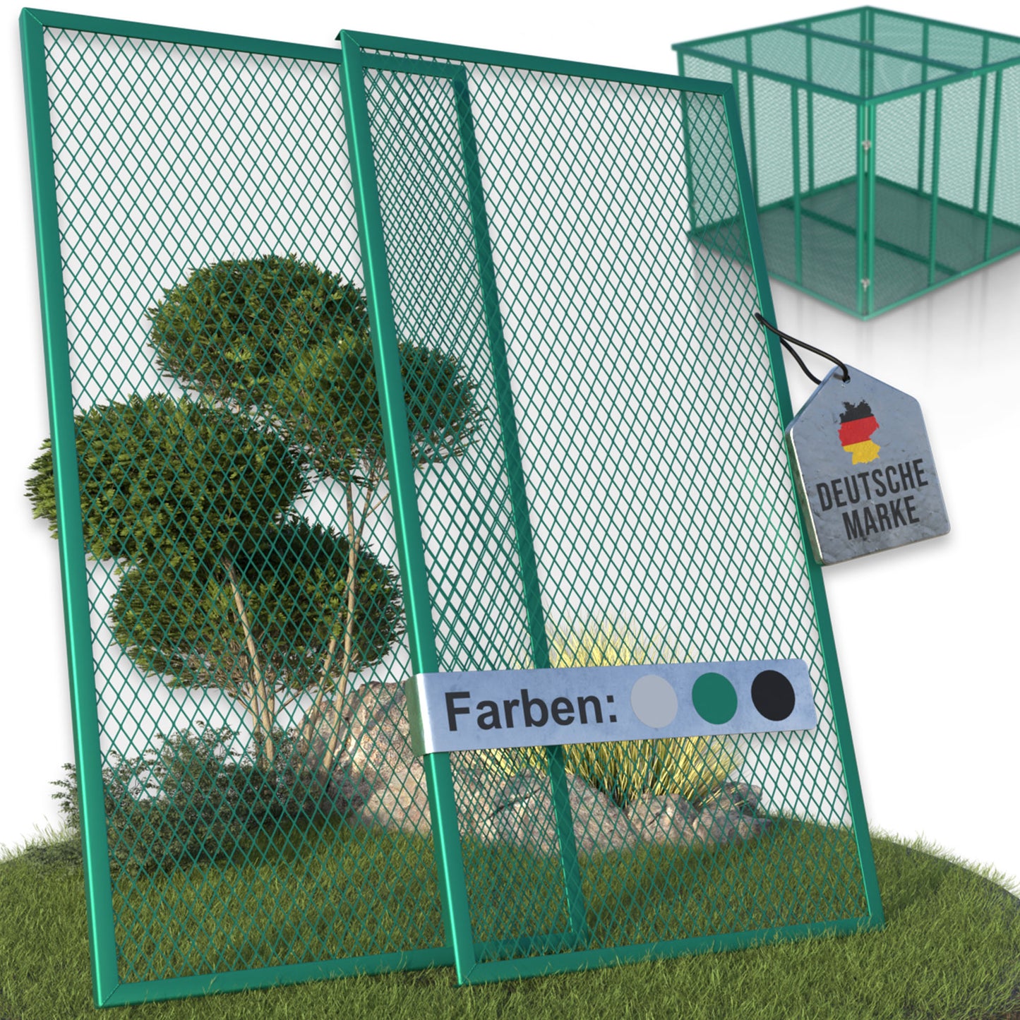 Komposter Deckel für 100x100 cm Metallkomposter