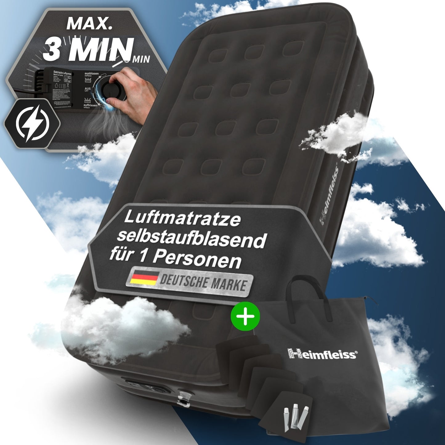 Luftmatratze selbstaufblasend