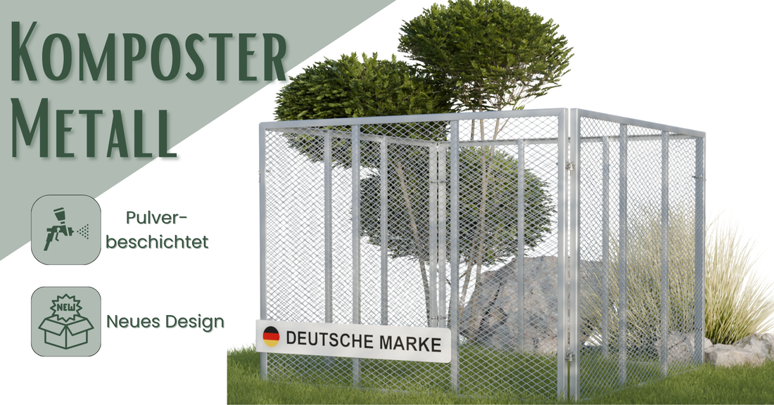 Komposter Metall Pulverbeschichtet 750L Volumen