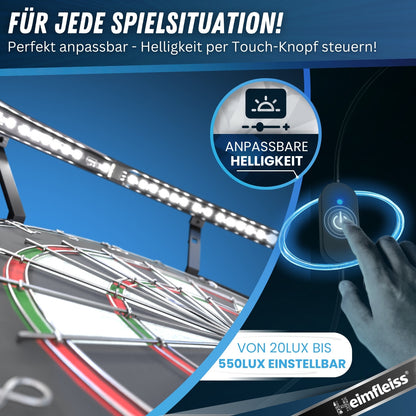 Dartscheibe Beleuchtung 360°