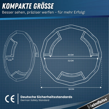 Dartscheibe Beleuchtung 360°