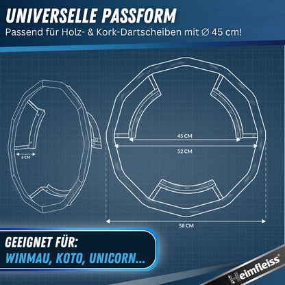 Dartscheibe Beleuchtung 360°