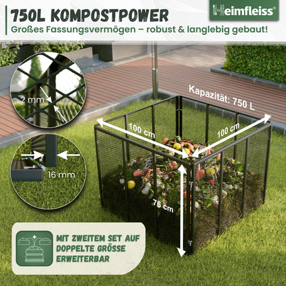 Komposter Metall 450L/ 750L