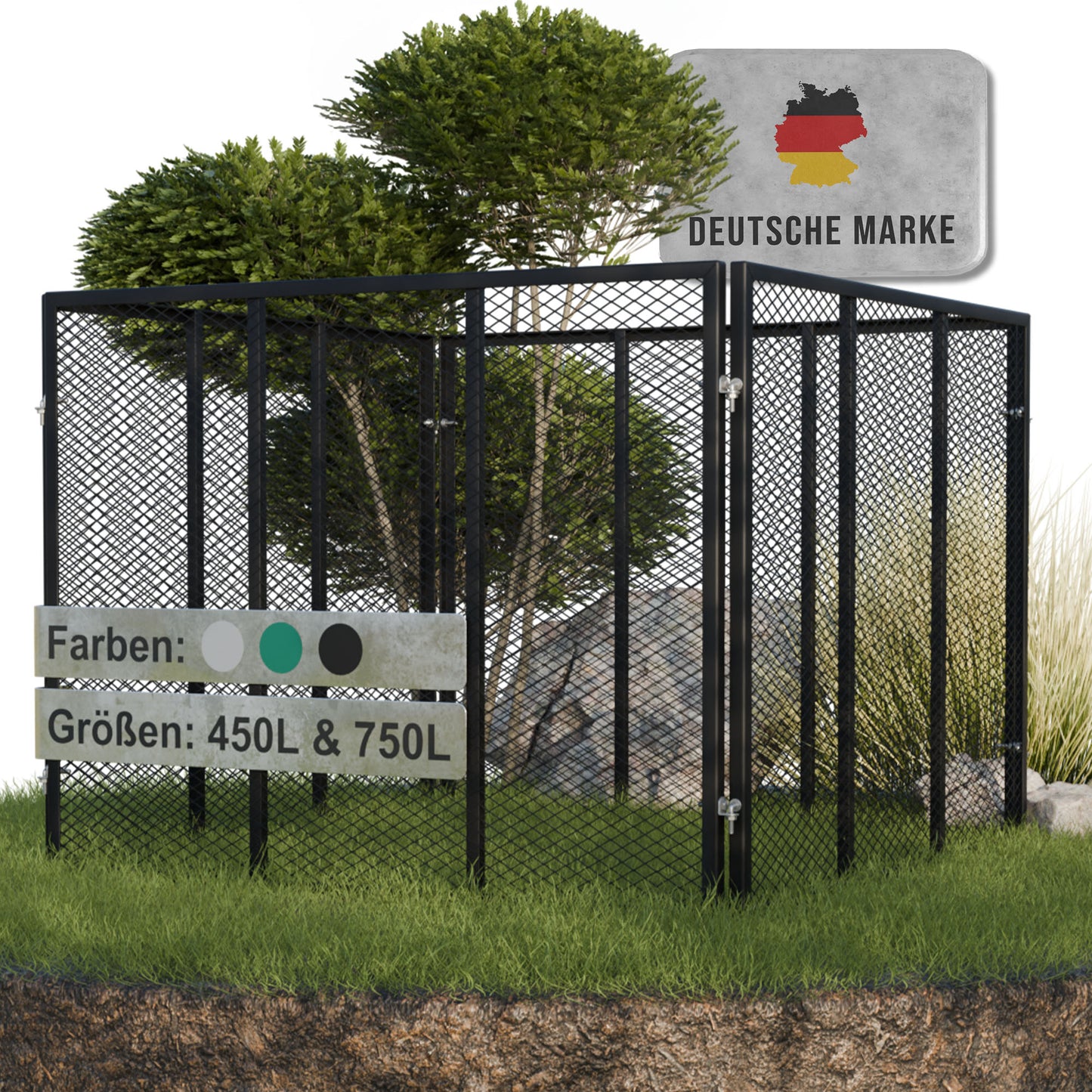 Komposter Metall 450L/ 750L