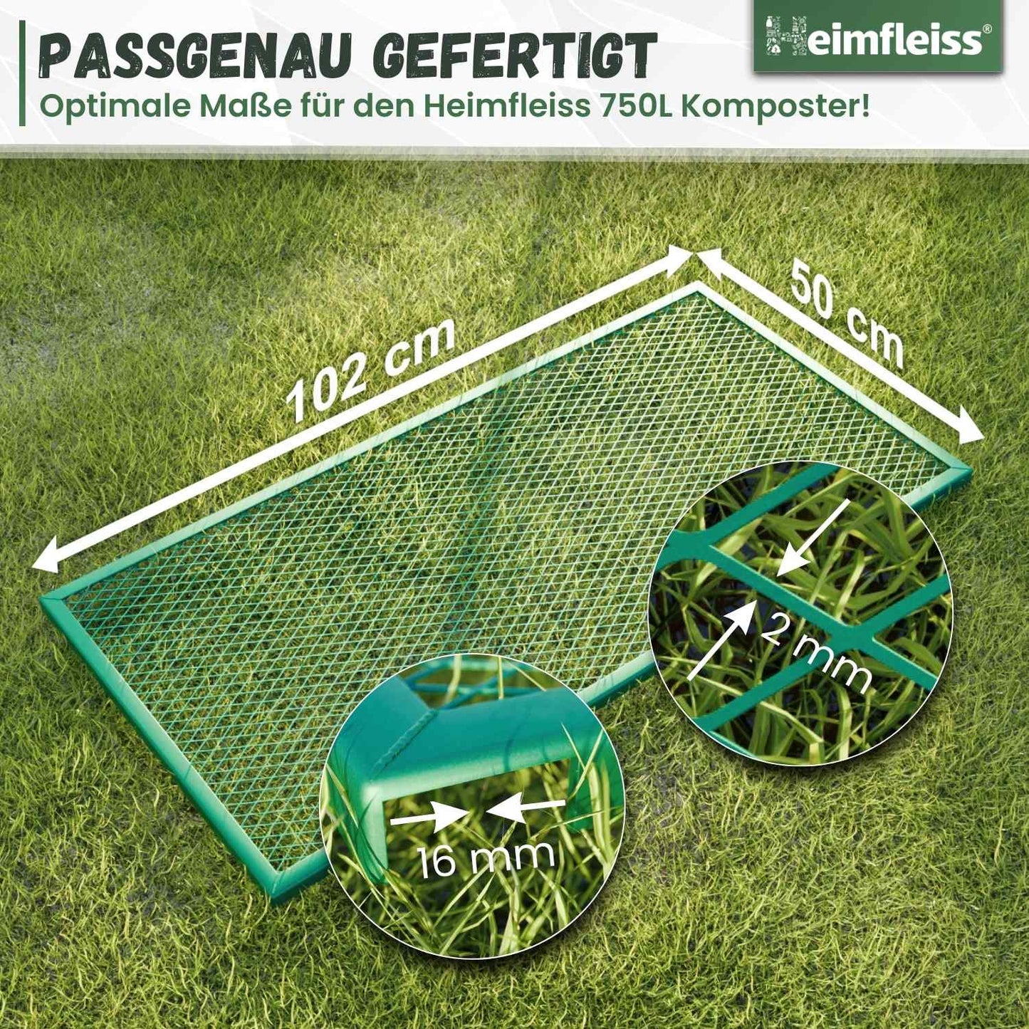 Komposter Deckel für 100x100 cm Metallkomposter
