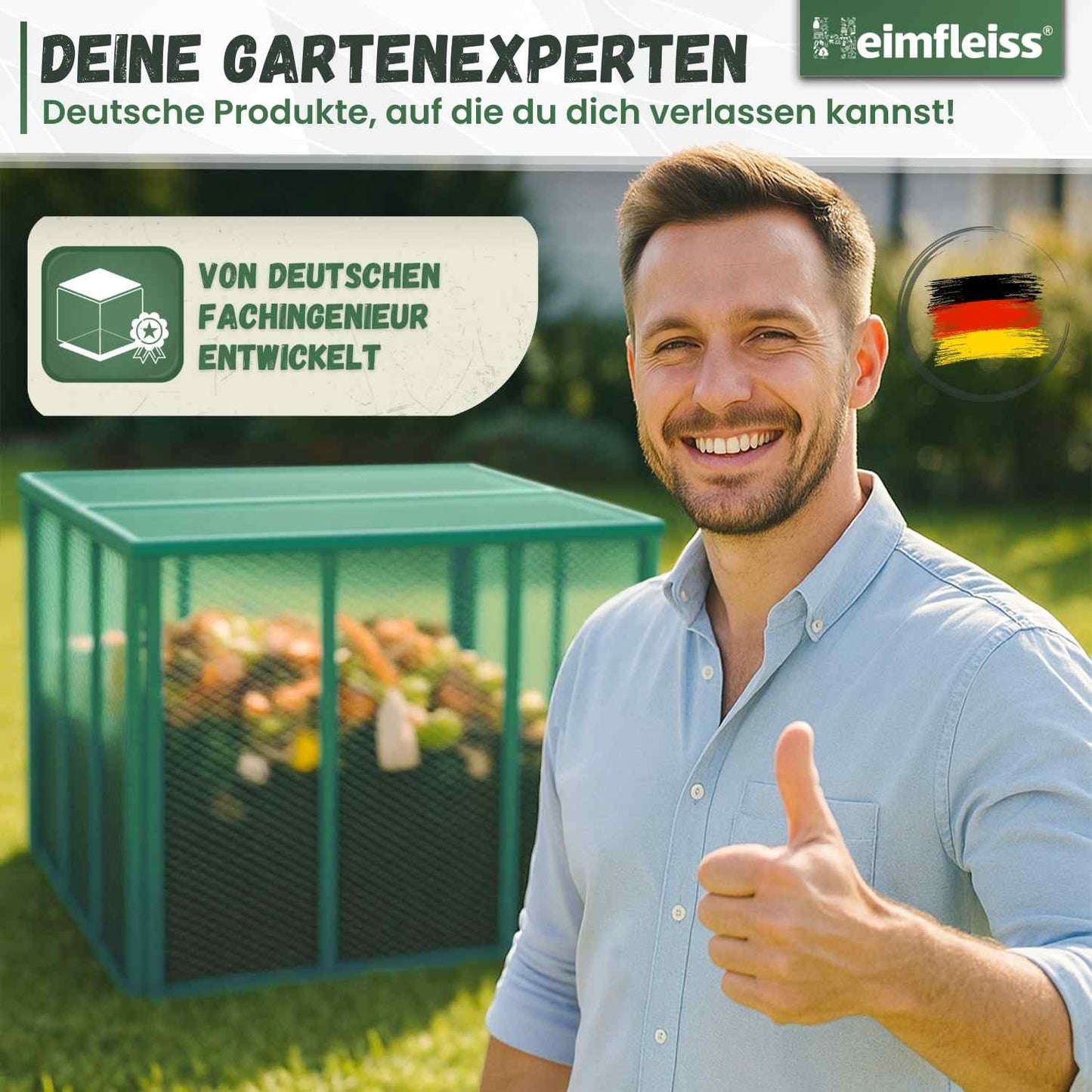 Komposter Deckel für 100x100 cm Metallkomposter