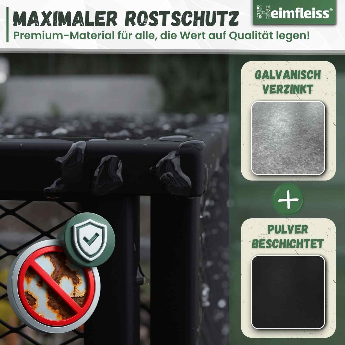 Komposter Deckel für 100x100 cm Metallkomposter