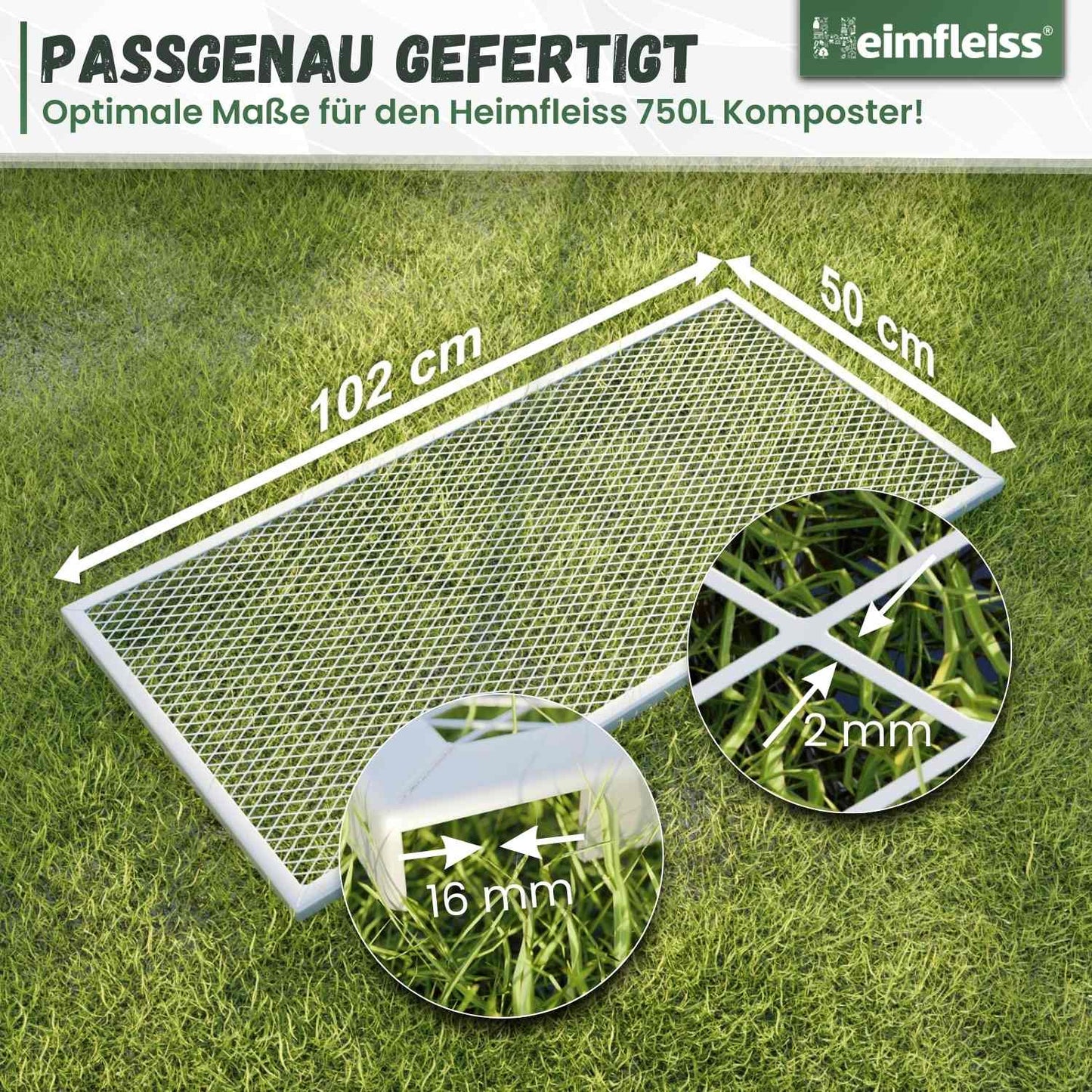 Komposter Deckel für 100x100 cm Metallkomposter