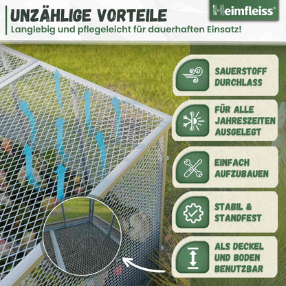 Komposter Deckel für 100x100 cm Metallkomposter