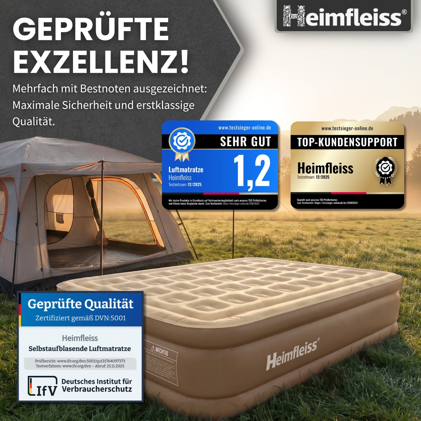 Luftmatratze selbstaufblasend