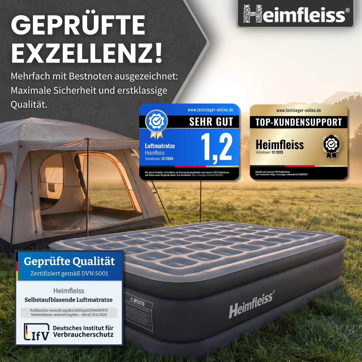 Luftmatratze selbstaufblasend