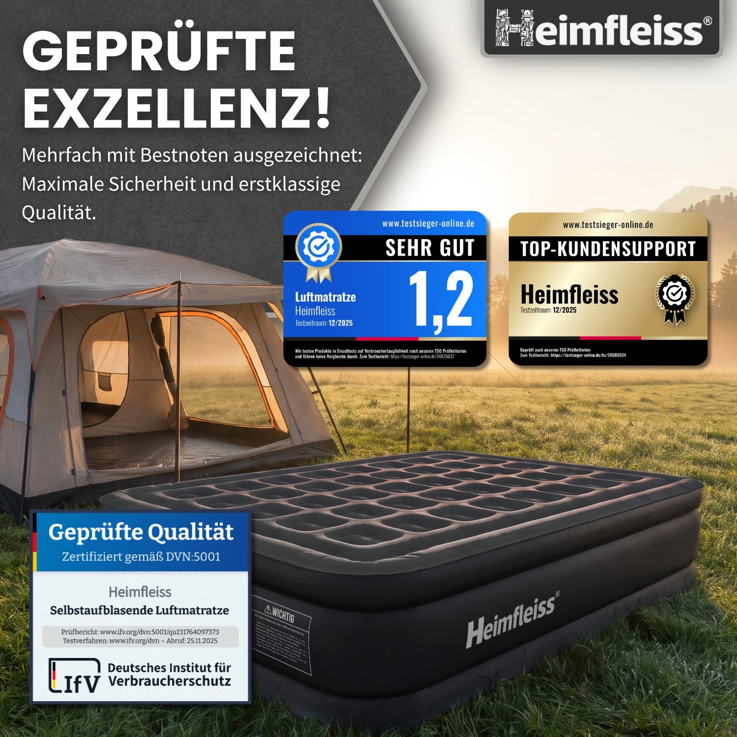 Luftmatratze selbstaufblasend