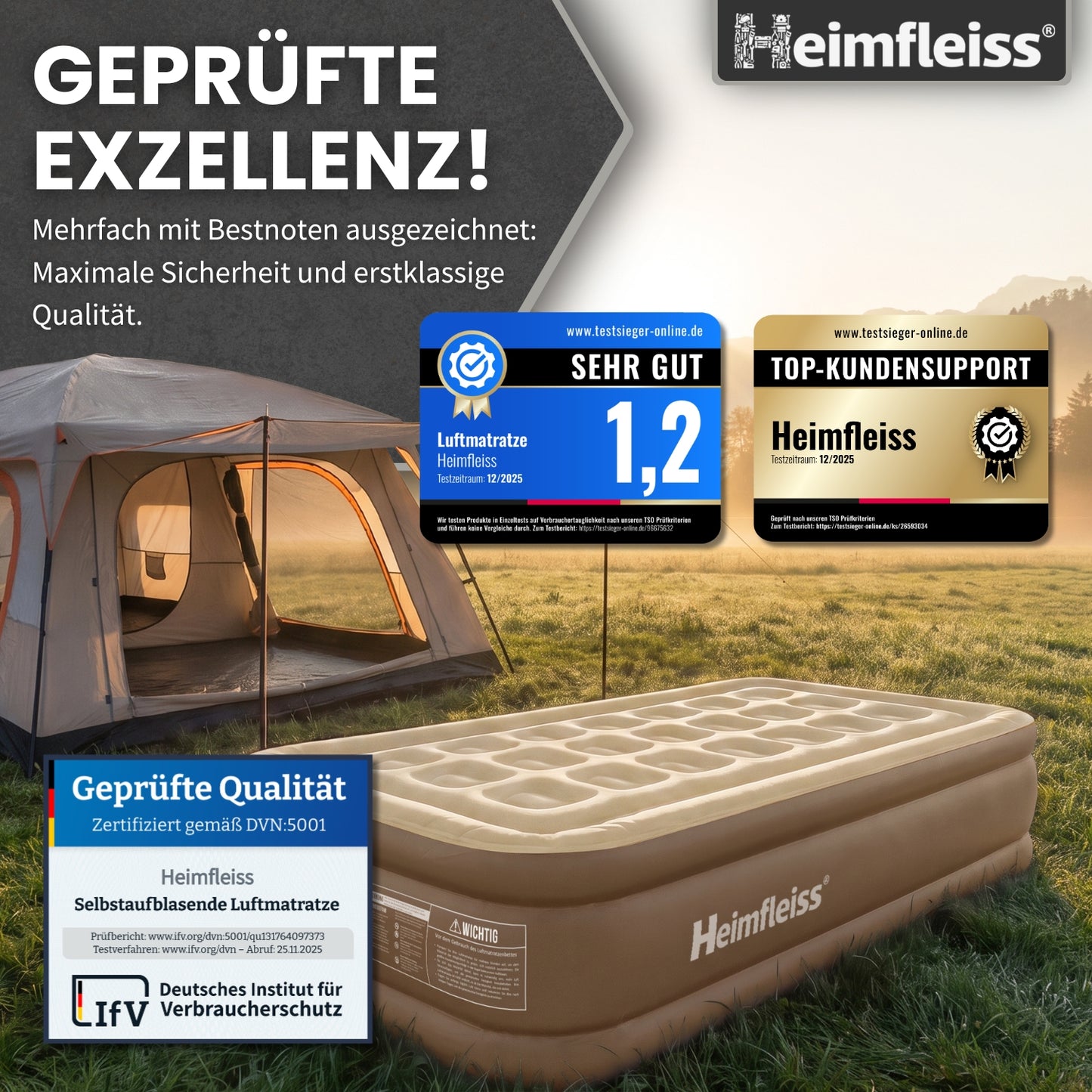 Luftmatratze selbstaufblasend