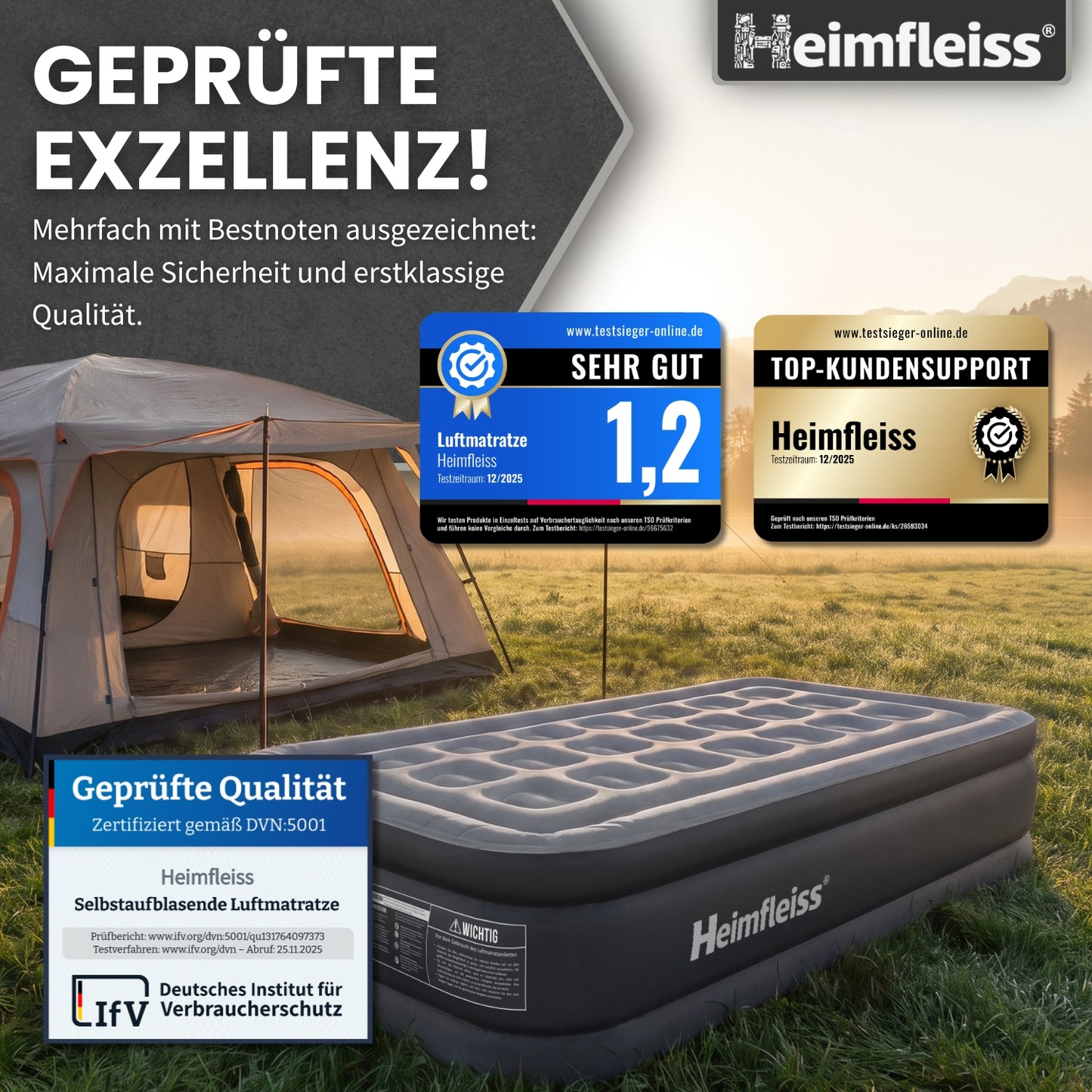 Luftmatratze selbstaufblasend