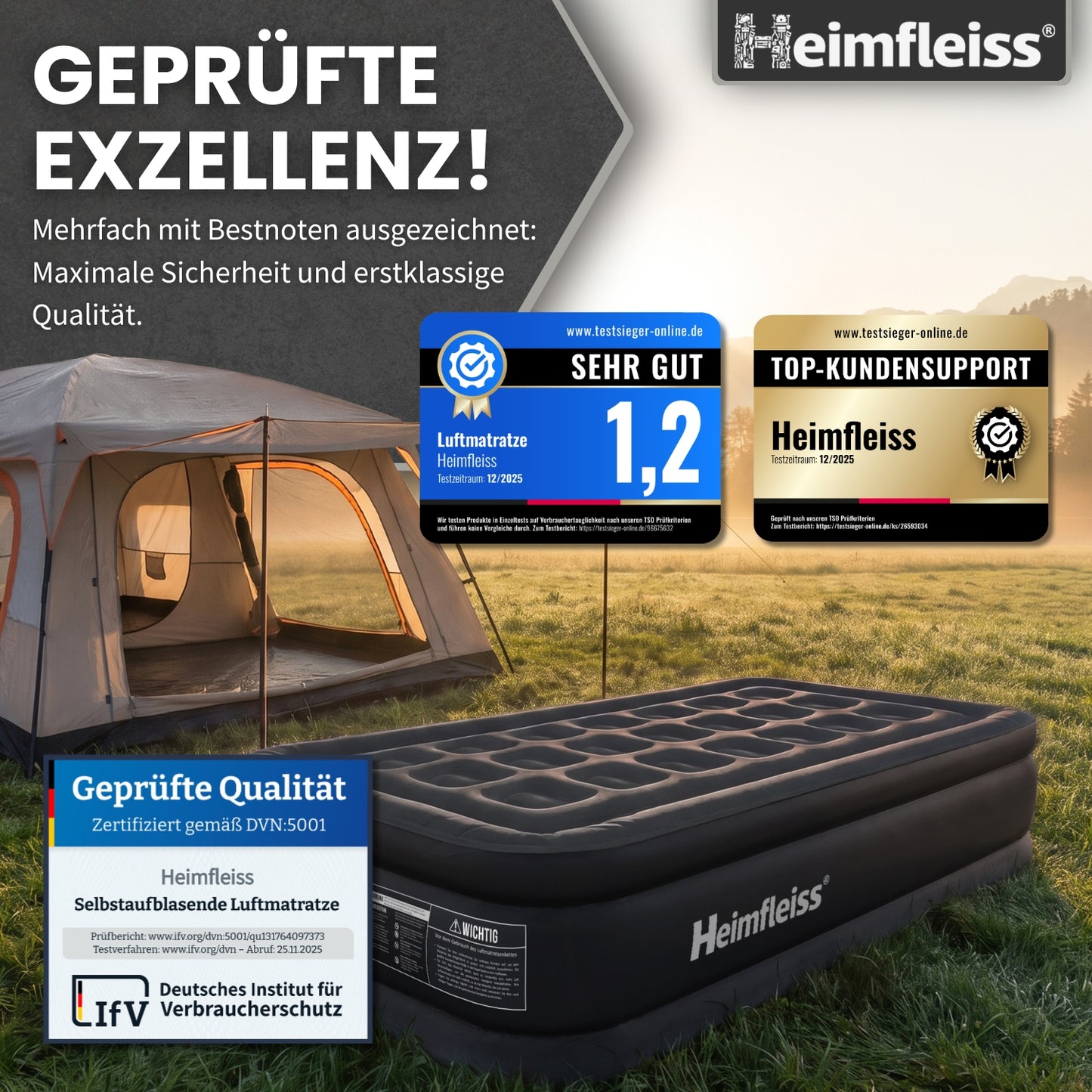 Luftmatratze selbstaufblasend