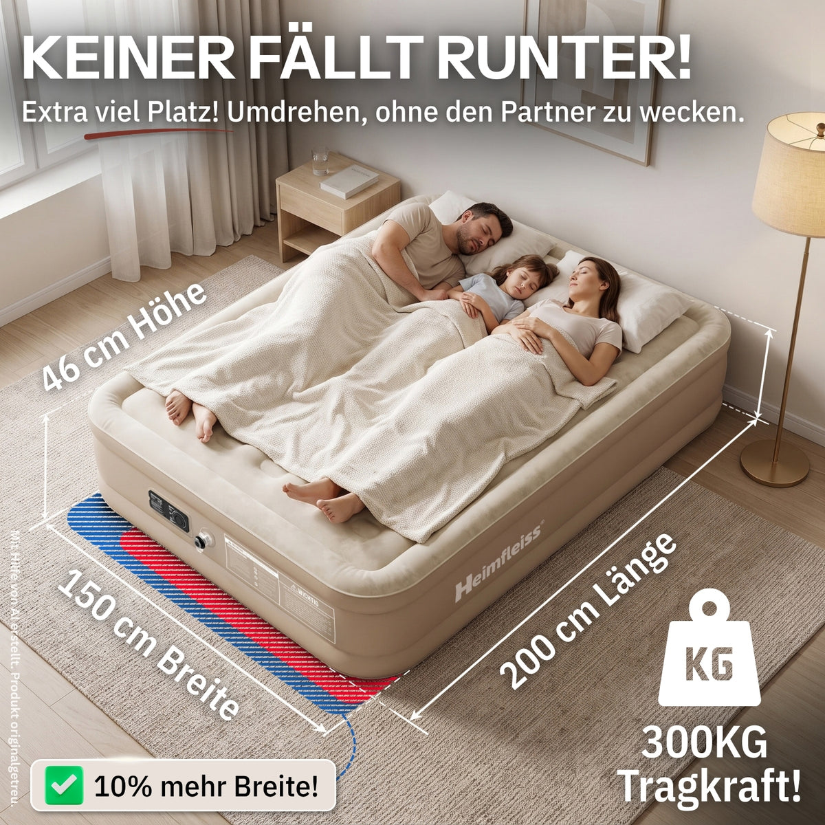 Luftmatratze selbstaufblasend