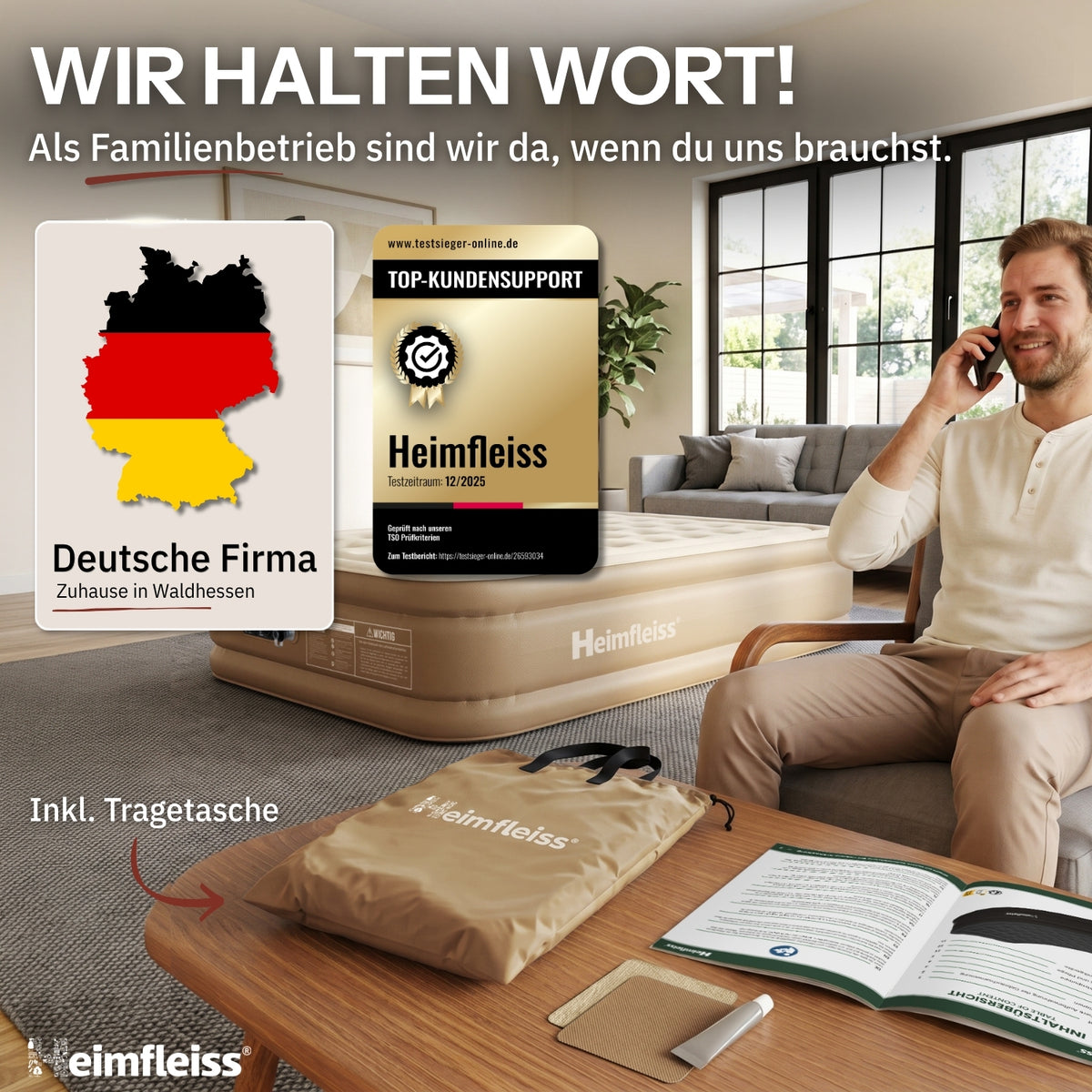 Luftmatratze selbstaufblasend