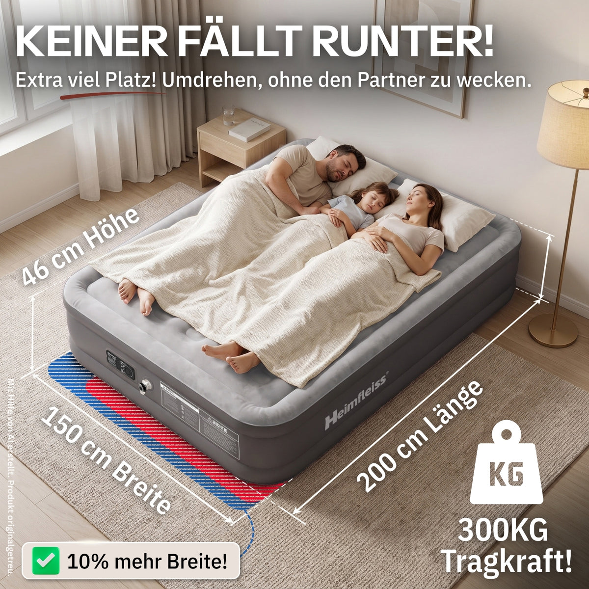Luftmatratze selbstaufblasend
