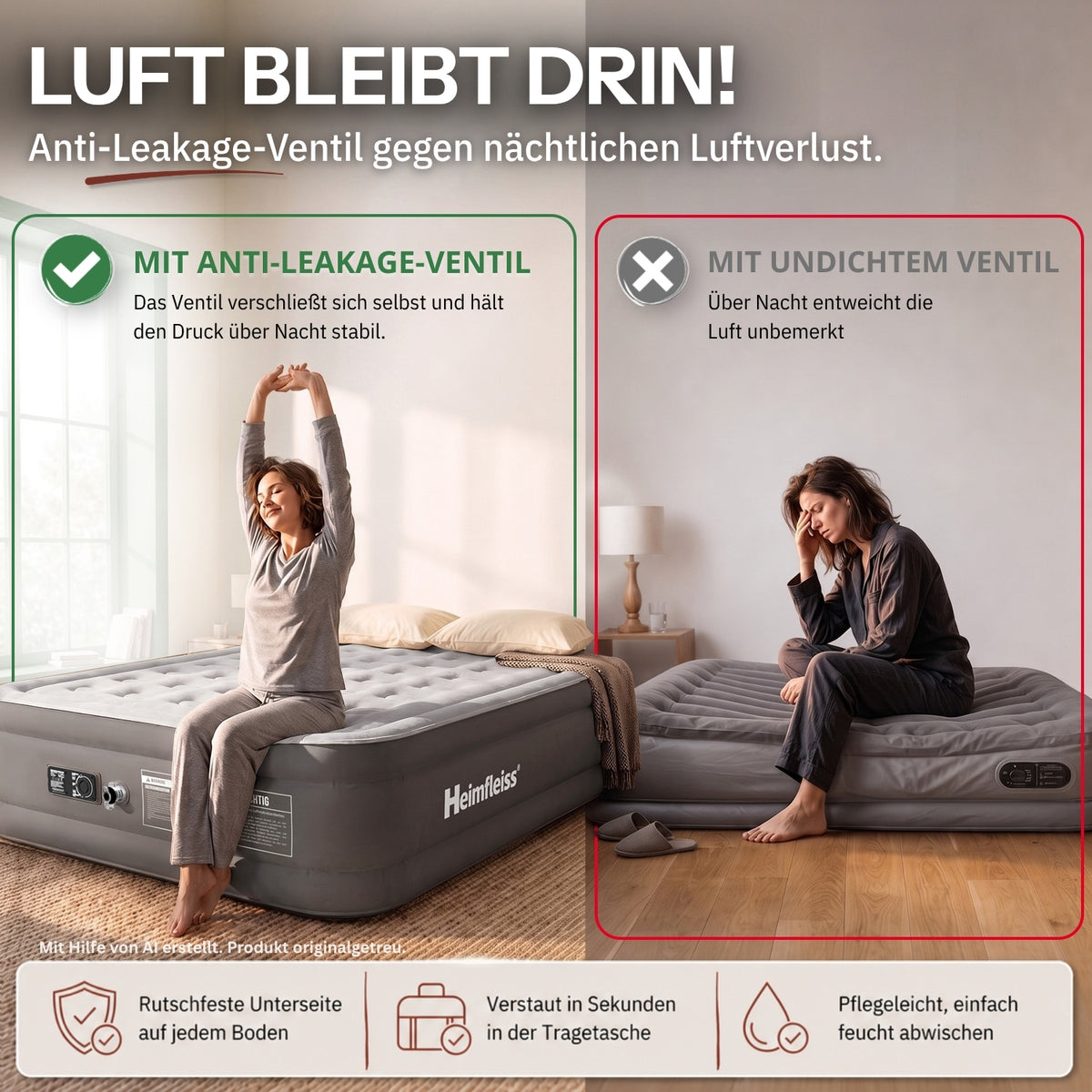 Luftmatratze selbstaufblasend
