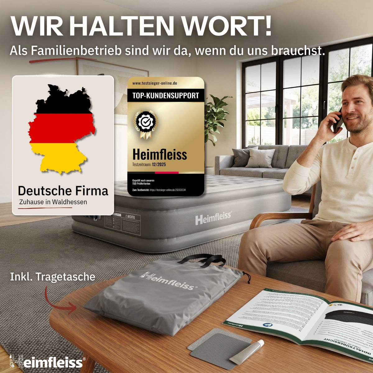 Luftmatratze selbstaufblasend