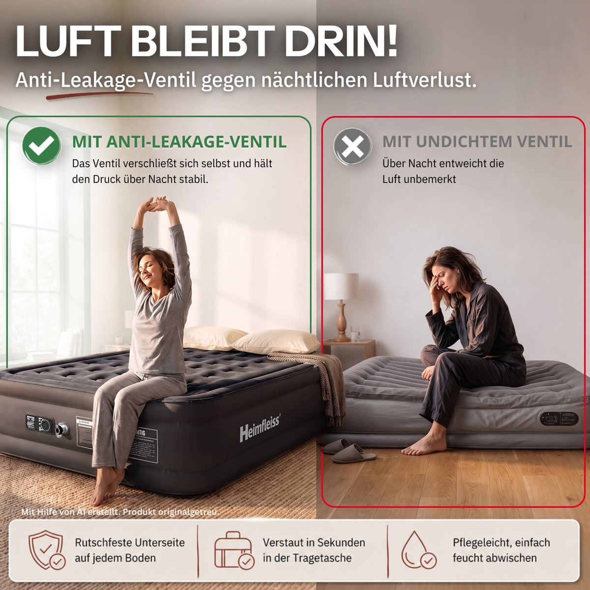 Luftmatratze selbstaufblasend