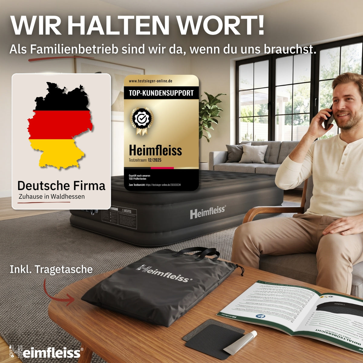 Luftmatratze selbstaufblasend