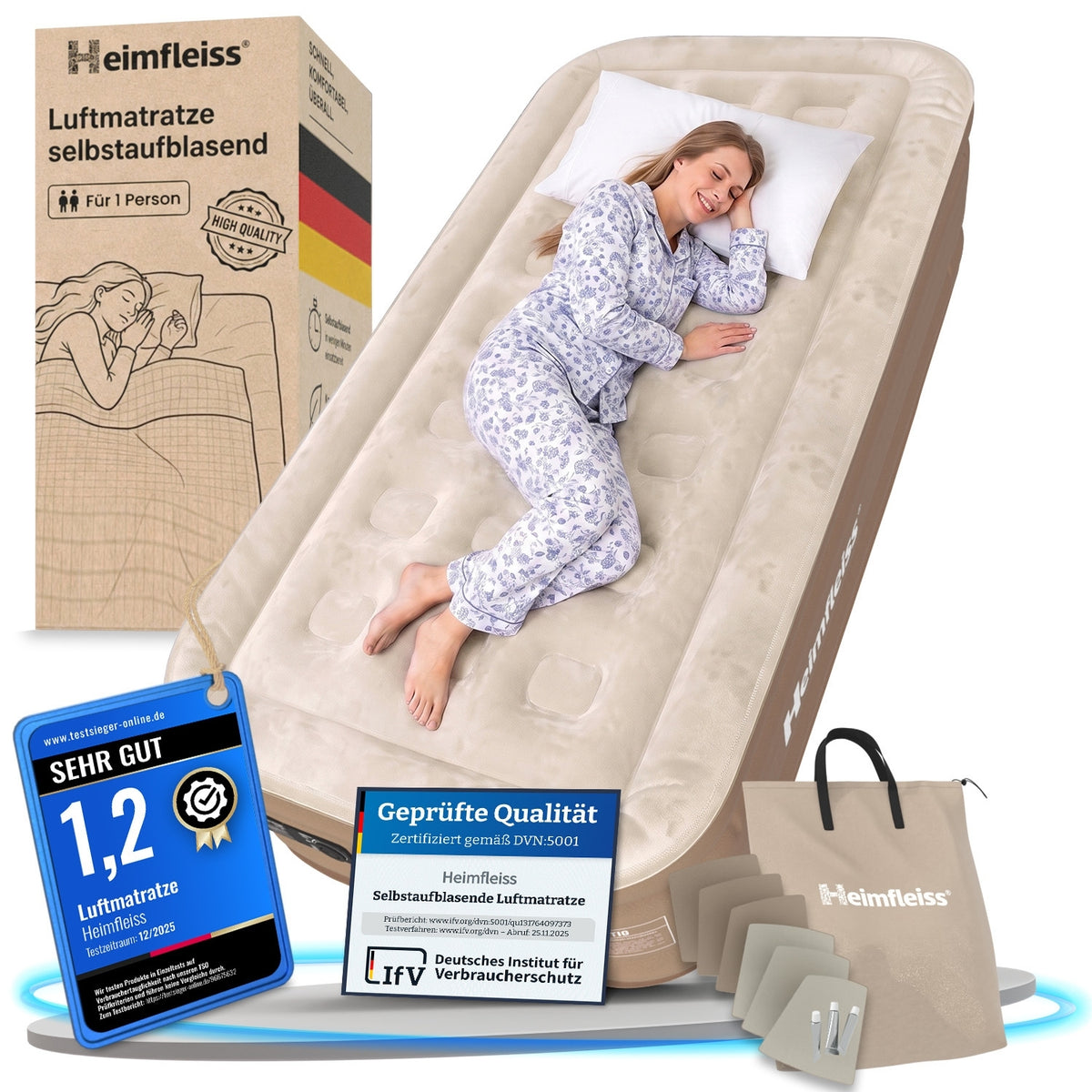 Luftmatratze selbstaufblasend