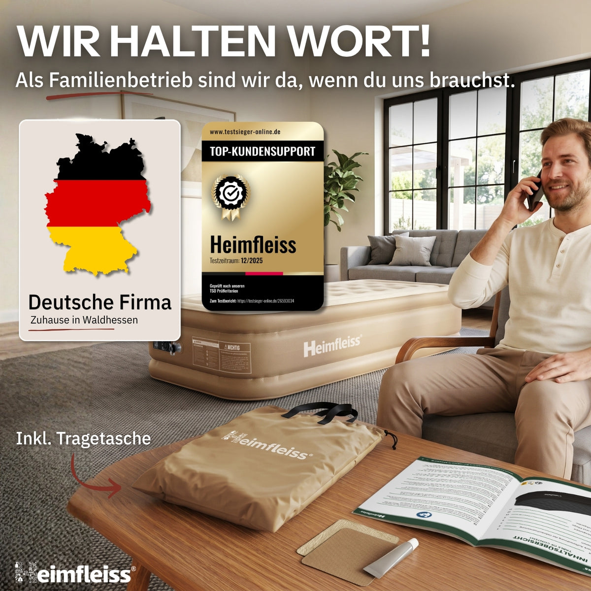 Luftmatratze selbstaufblasend