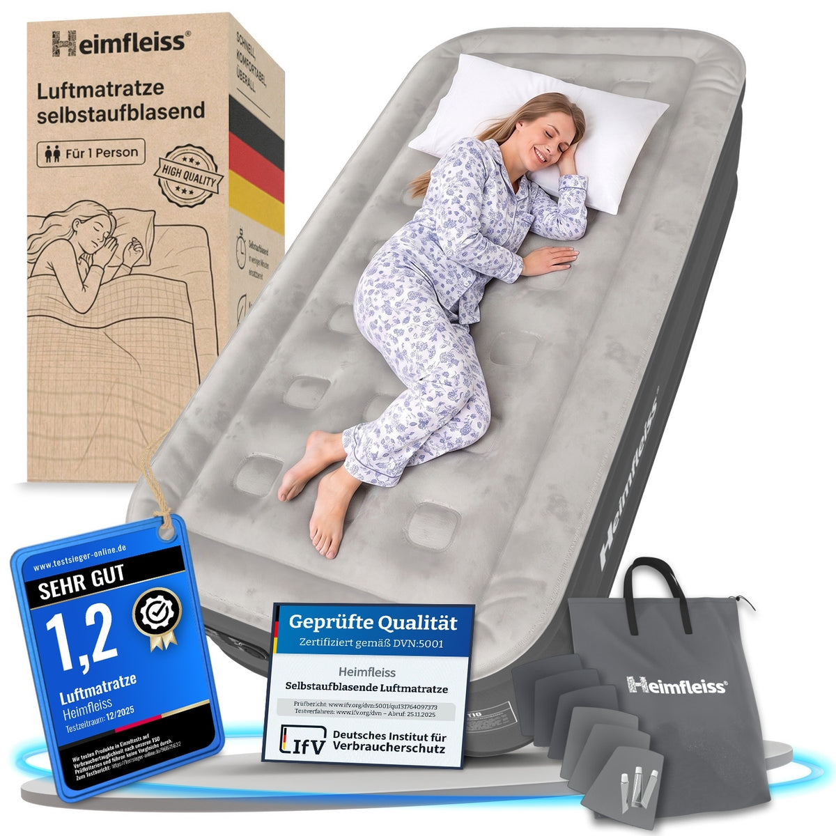 Luftmatratze selbstaufblasend