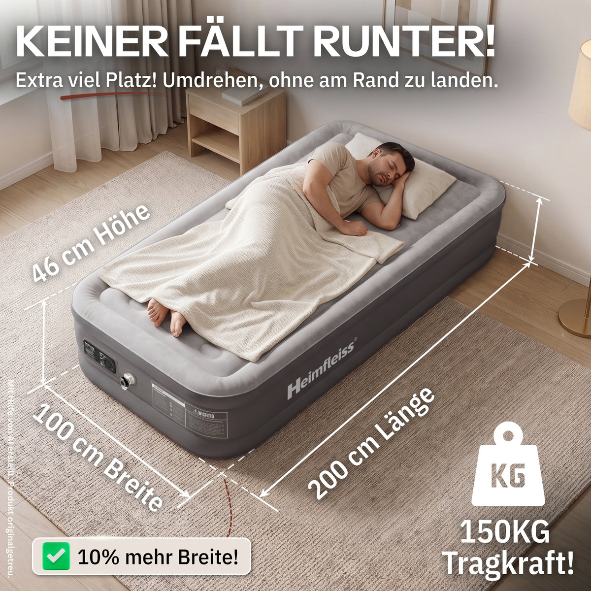 Luftmatratze selbstaufblasend