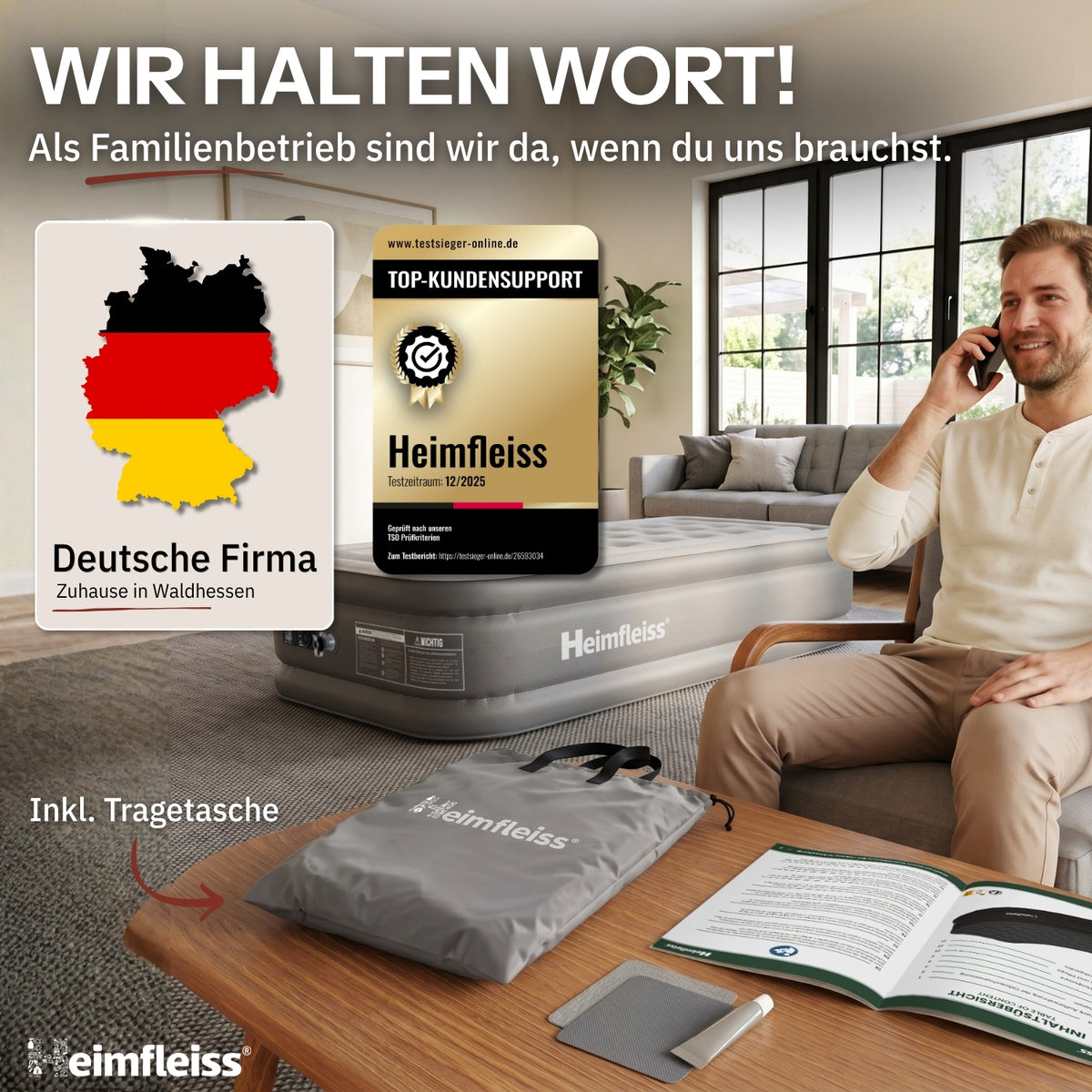 Luftmatratze selbstaufblasend